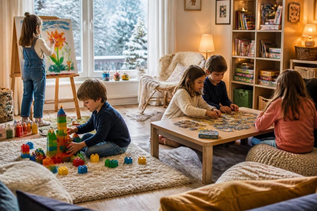 découvrez des activités d'intérieur amusantes et créatives pour occuper vos enfants quand il fait froid. idées simples et ludiques pour des moments chaleureux en famille.