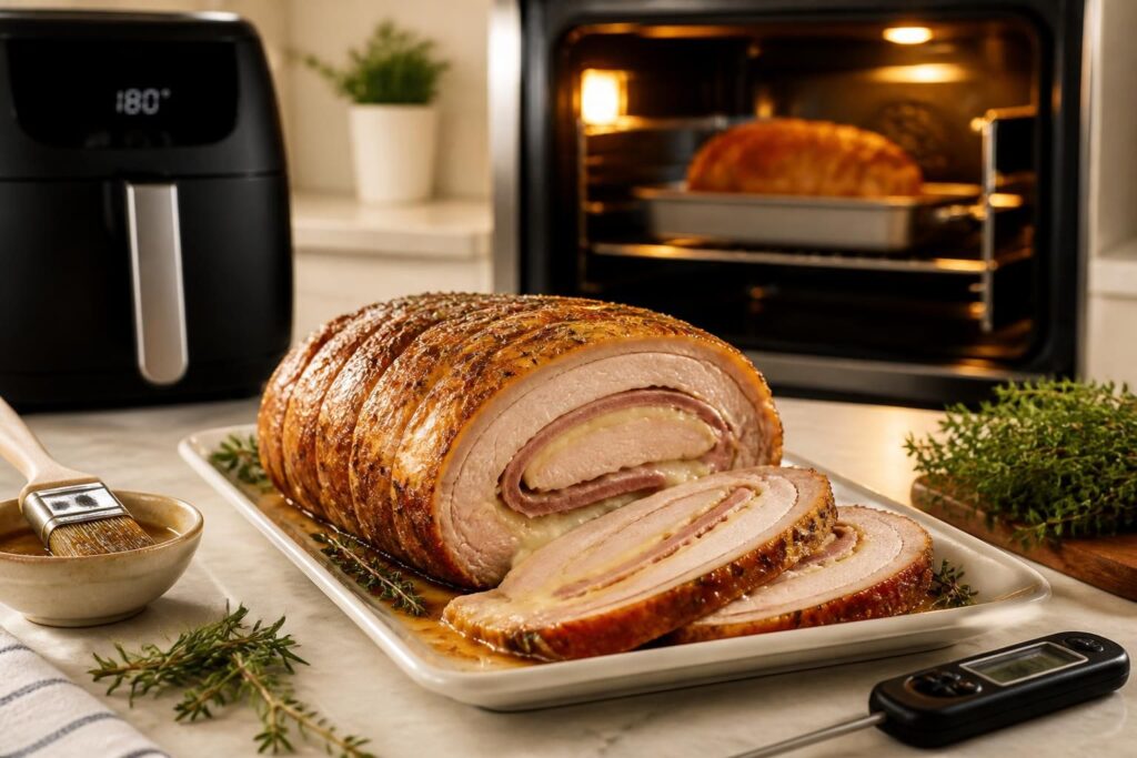 découvrez comment réussir un délicieux rôti de porc orloff avec nos conseils de cuisson au four ou à l'air fryer, pour un plat savoureux et fondant à partager.