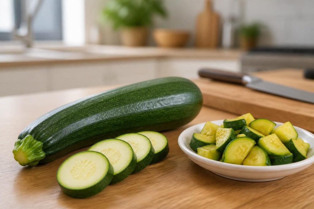 Courgette calories : valeur nutritionnelle pour 100g crue et cuite