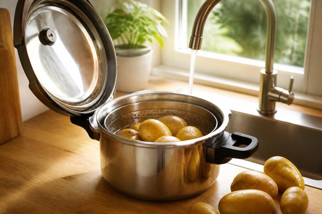 découvrez nos conseils pratiques pour réussir la cuisson des pommes de terre à l'eau à la cocotte minute, pour des résultats savoureux et rapides à chaque fois.