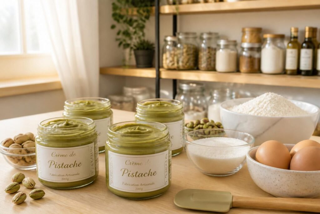 découvrez où acheter de la crème de pistache de qualité pour vos pâtisseries et desserts maison, avec des conseils pour choisir les meilleures options et recettes savoureuses.